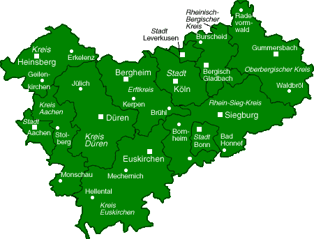 Karte Regierungsbezirk Kln